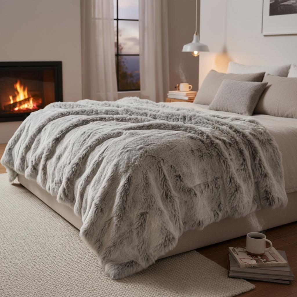 Faux Fur Throw