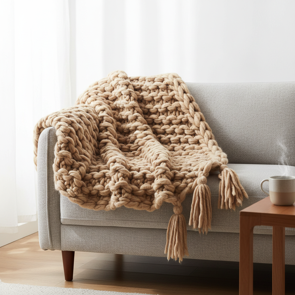 Knit Throw Blanket