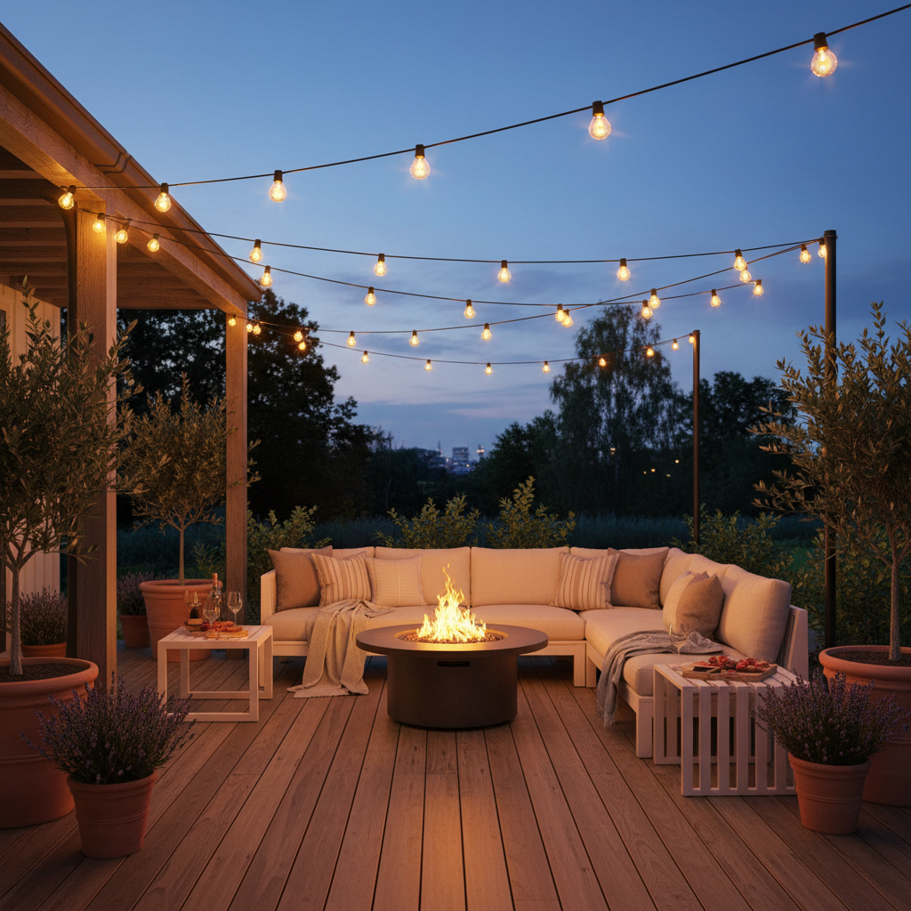 Outdoor string lights