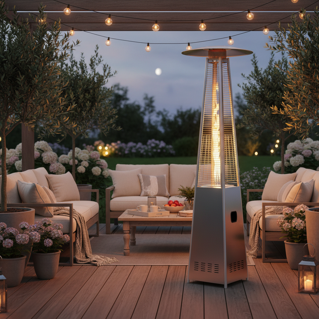 Standing outdoor heater